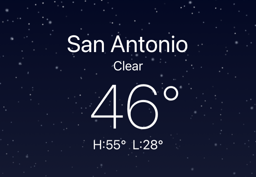 San-Antonio-46-degrees-Farenheight-nighttime-weather-screenshot